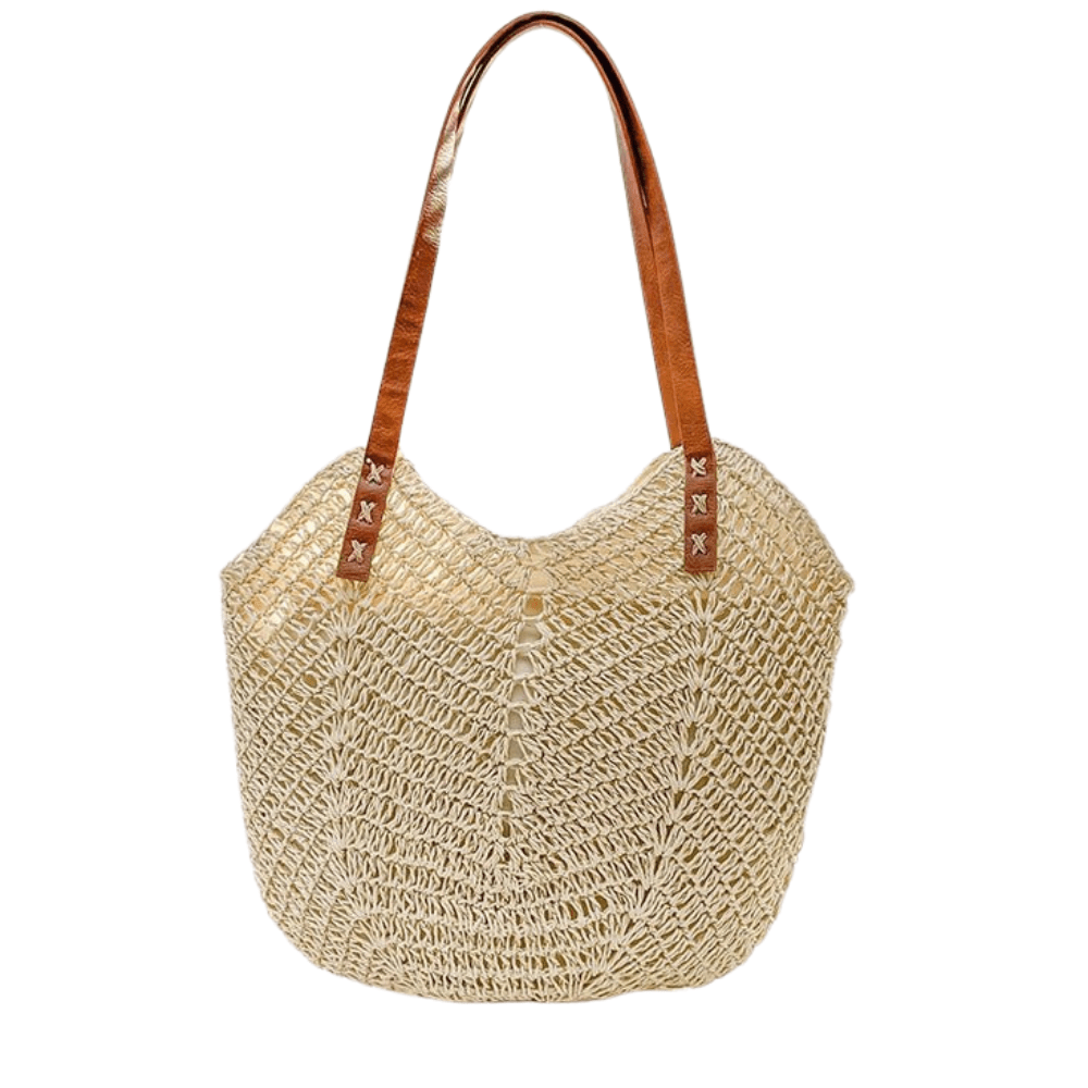 Sac fourre-tout en cuir vegan – Grand sac à épaule minimaliste
