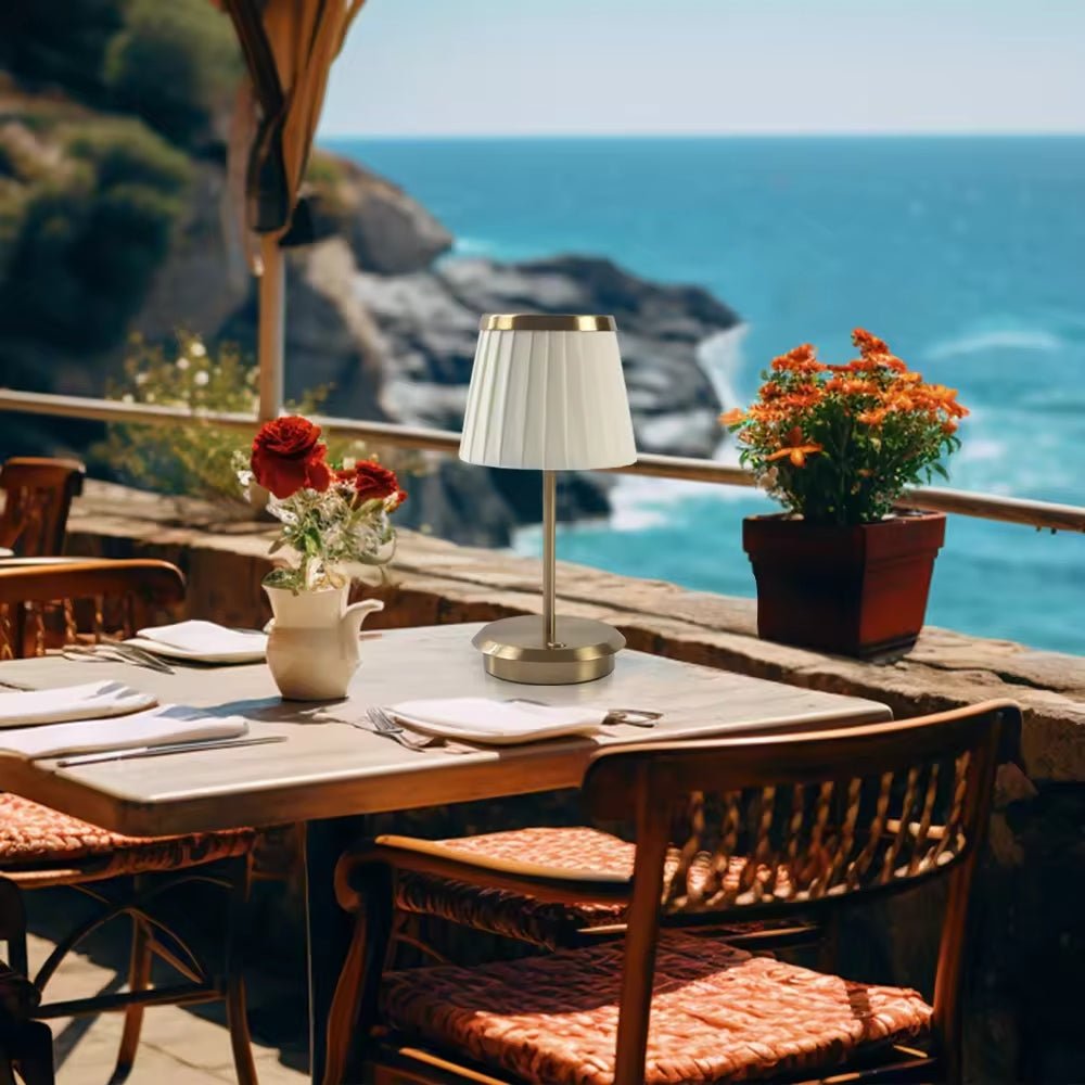 Elegante Tischlampe Mit Dimmbarem LED-Licht, USB-C-Ladefunktion, Kabellose Nachttischlampe 6