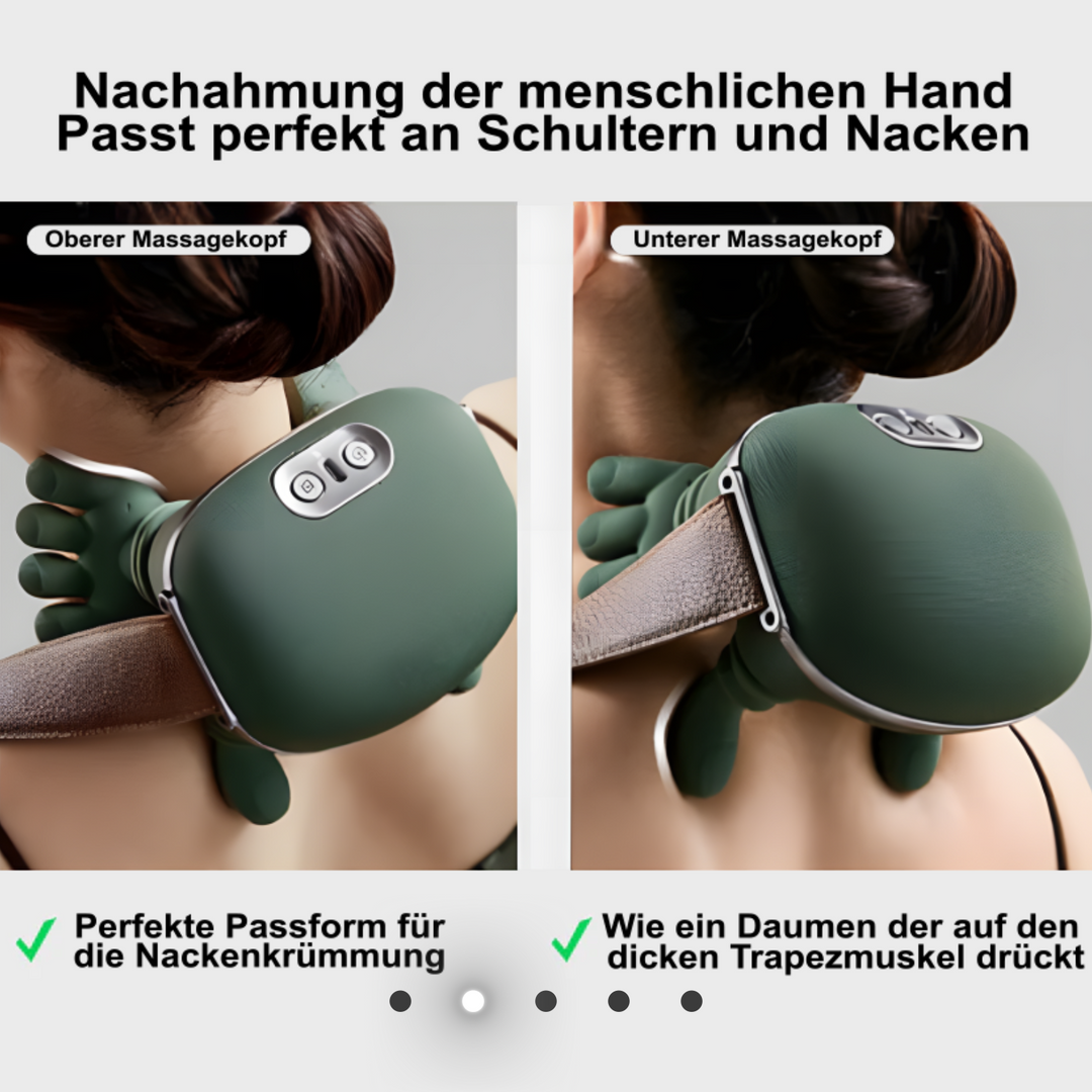 Ergonomisches Nackenmassagegerät für Entspannung – Schulter Massagegerät mit Multidimensionaler Massagefunktion 1
