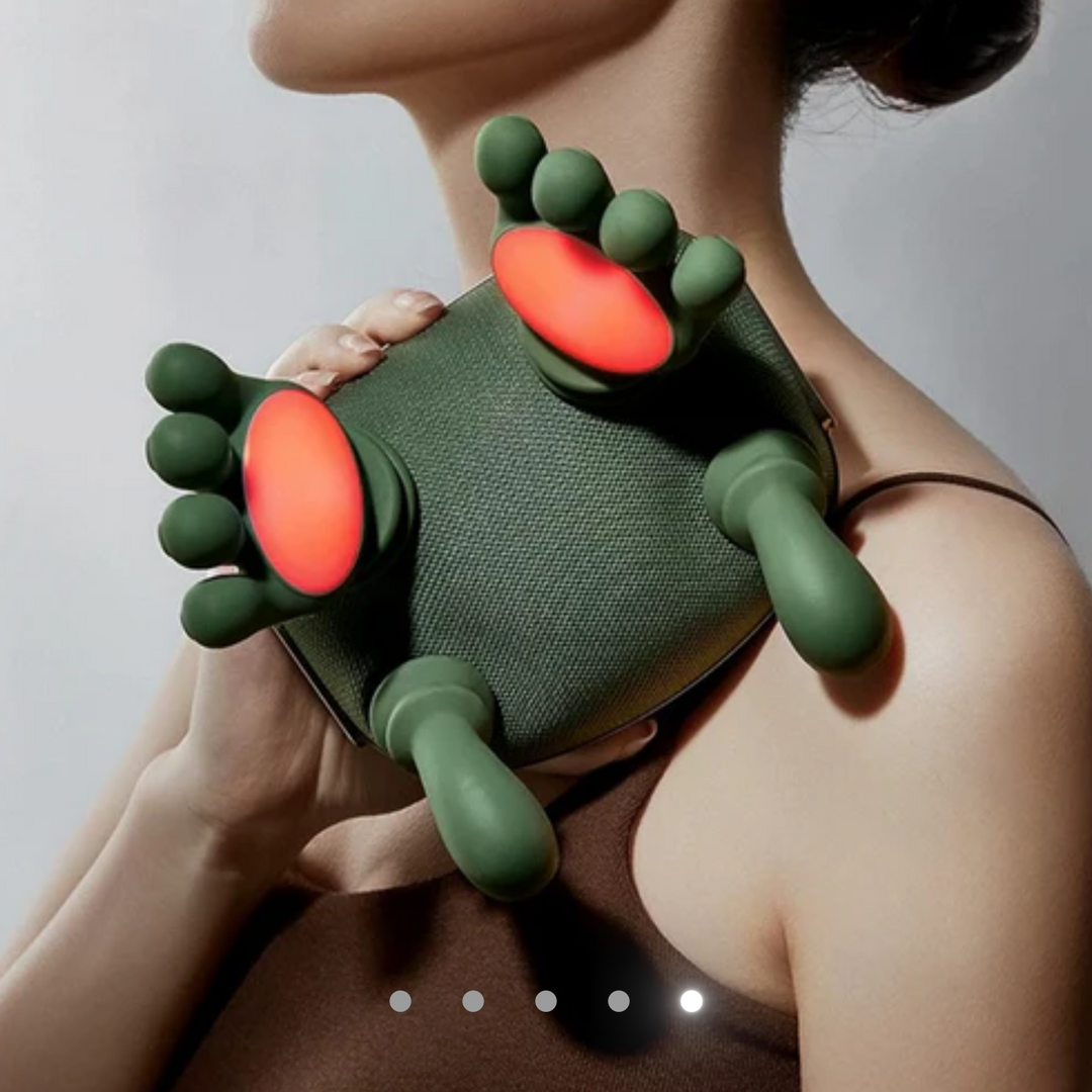 Ergonomisches Nackenmassagegerät für Entspannung – Schulter Massagegerät mit Multidimensionaler Massagefunktion 4