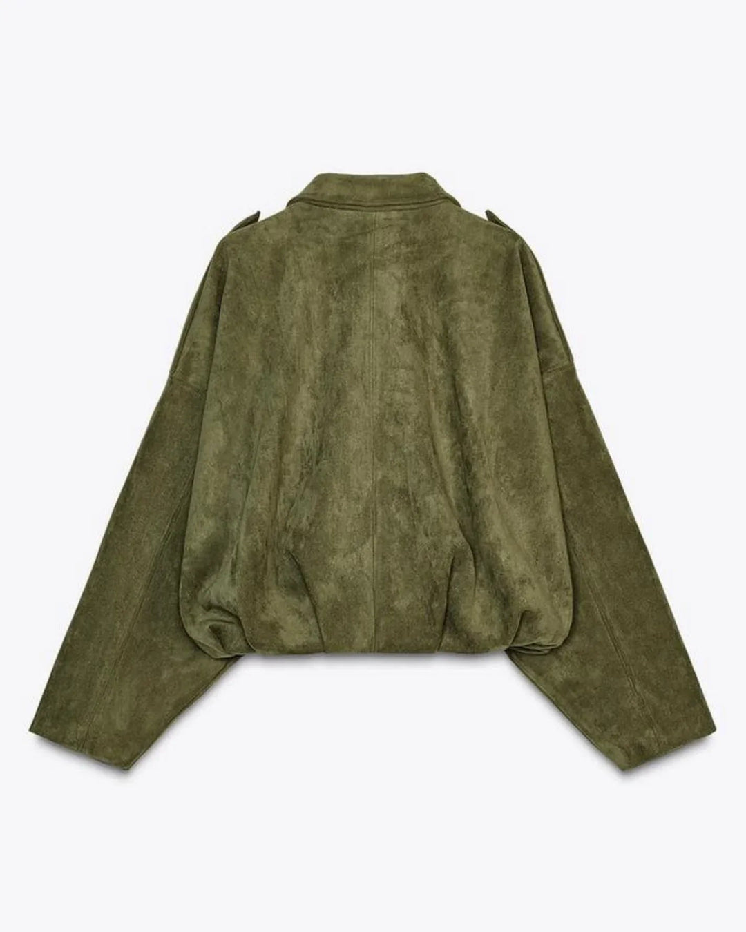 Oversized women's jacket made of suede – stylish jacket for every occasion