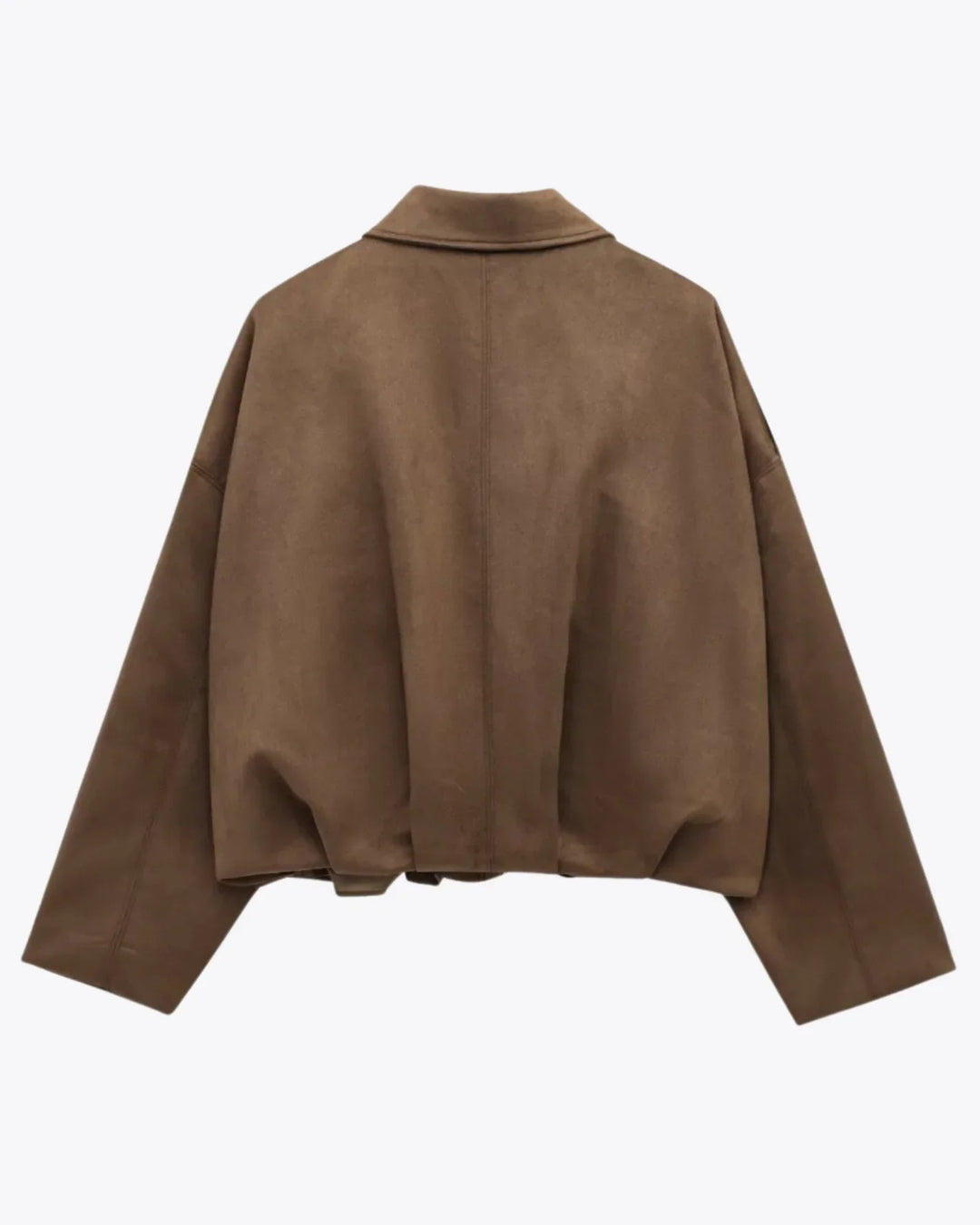 Oversized women's jacket made of suede – stylish jacket for every occasion
