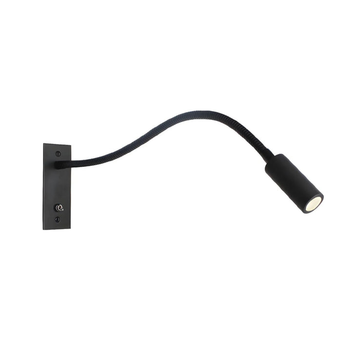 Flexible Schwanenhals Wandleuchte Elezor – LED Wandleuchte Schwarz für Innenräume 0