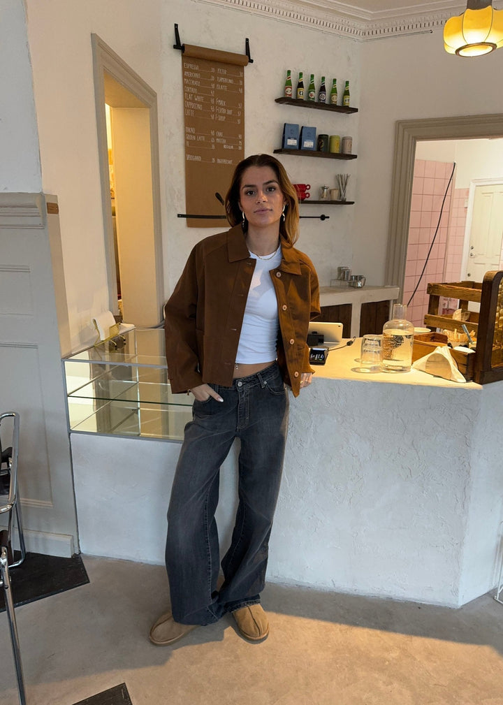 Veste pour femmes – Mélange de coton – Coupe décontractée avec fermeture éclair
