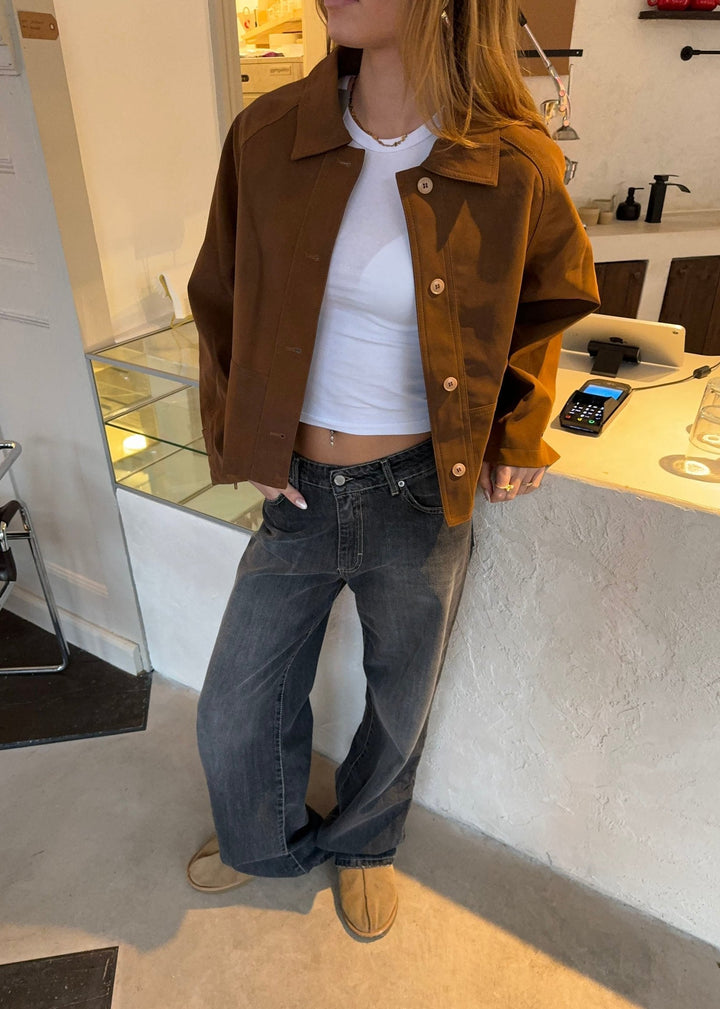 Veste pour femmes – Mélange de coton – Coupe décontractée avec fermeture éclair