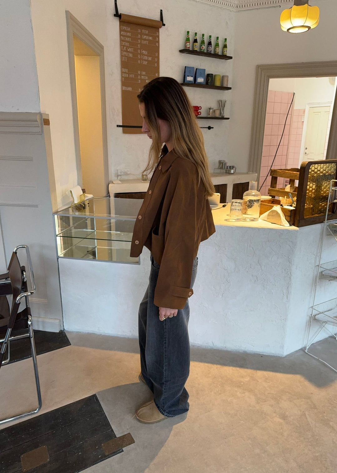 Veste pour femmes – Mélange de coton – Coupe décontractée avec fermeture éclair