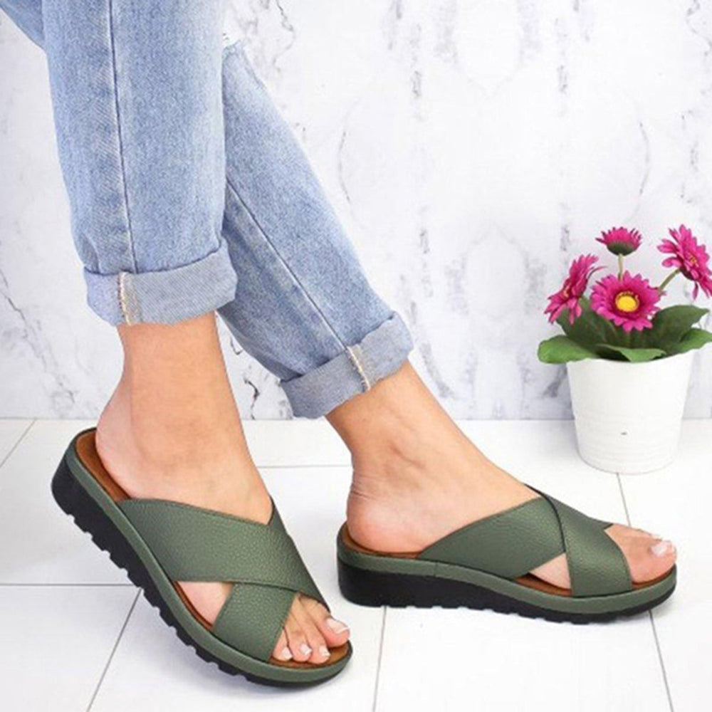 Sandales confortables véganes – Semelle en mousse à mémoire, sangles réglables
