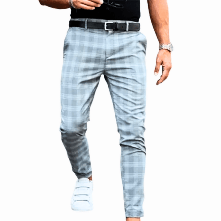 Elegante Karohose Für Herren, Bequem & Vielseitig, Ideal Für Jeden Anlass