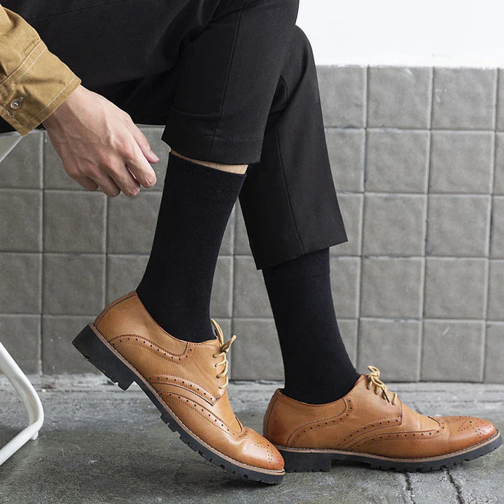 10 Paar hochwertige Frühlings-Herbst-Baumwoll-Socken für Männer