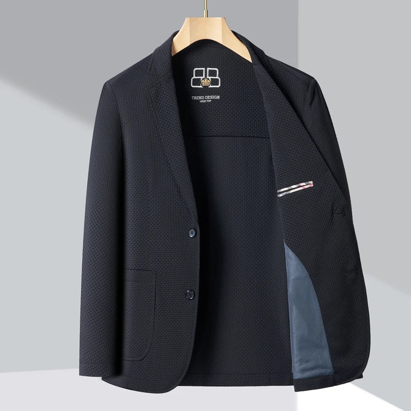 Herren Blazer Baumwolle Modern Slim Fit