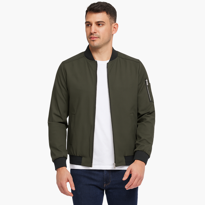 Herren Bomberjacke Baumwolle Sportlich