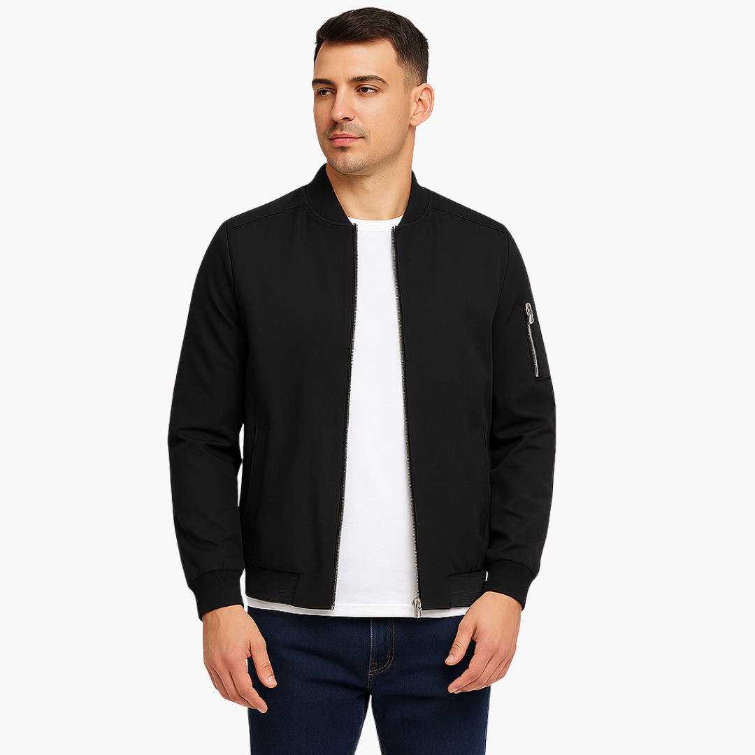 Herren Bomberjacke Baumwolle Sportlich