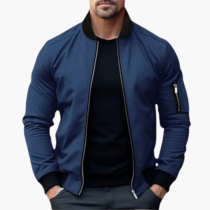 Herren Bomberjacke Baumwolle Stilvoll