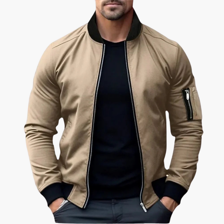 Herren Bomberjacke Baumwolle Stilvoll