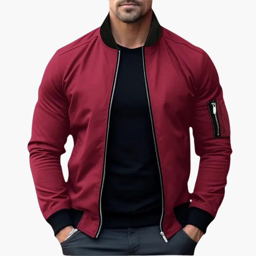 Herren Bomberjacke Baumwolle Stilvoll