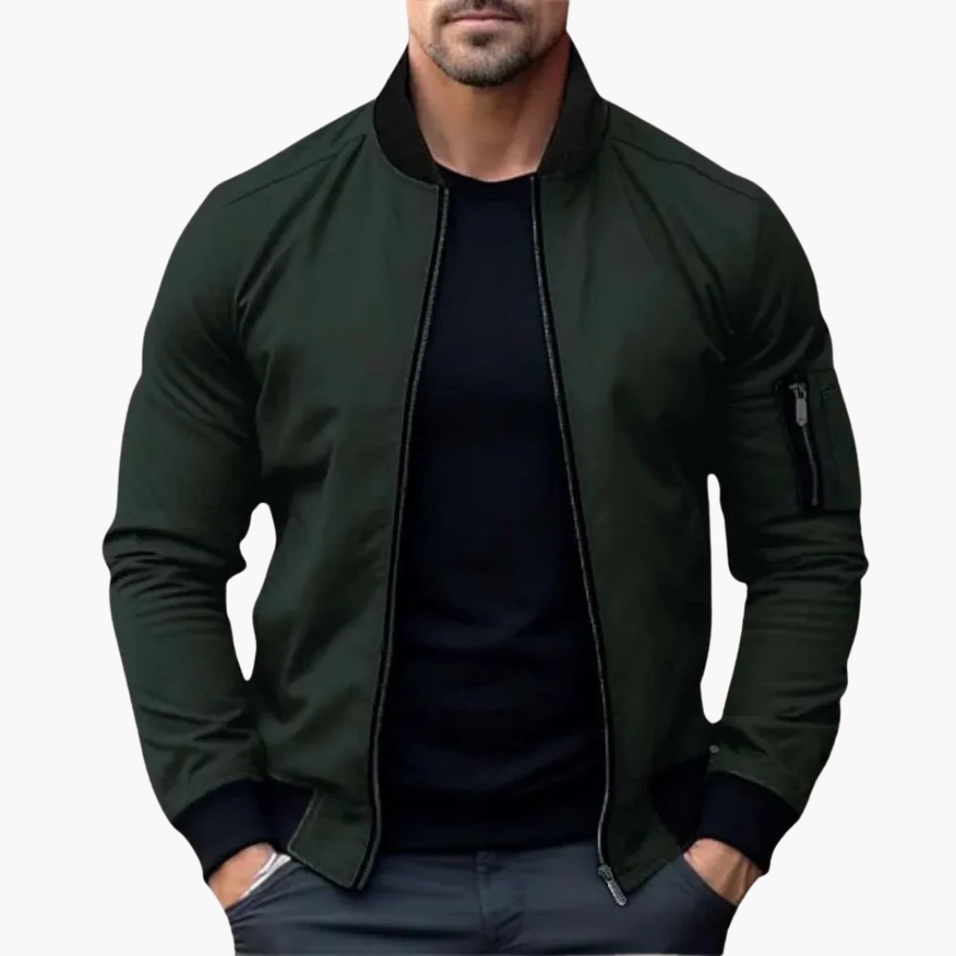 Herren Bomberjacke Baumwolle Stilvoll