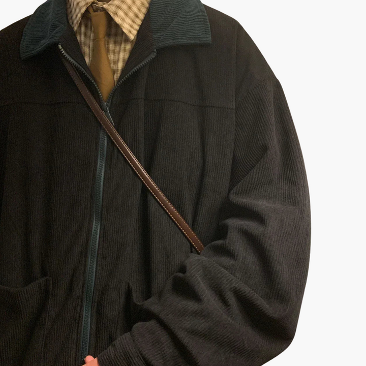 Herren Bomberjacke Cord Stil