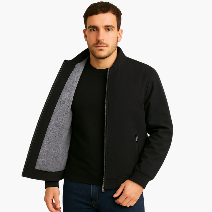 Herren Bomberjacke Fleece Futter Sportlich