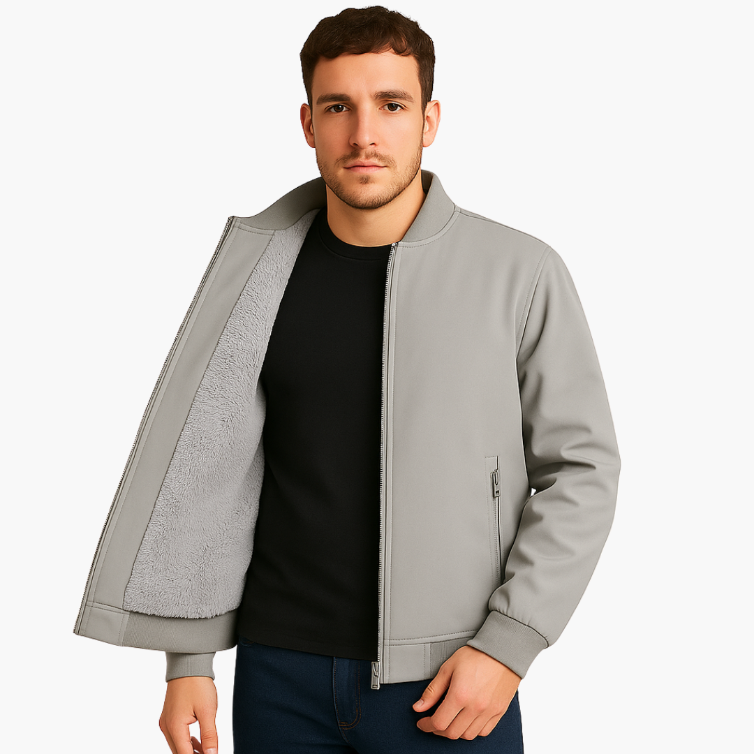Herren Bomberjacke Fleece Futter Sportlich