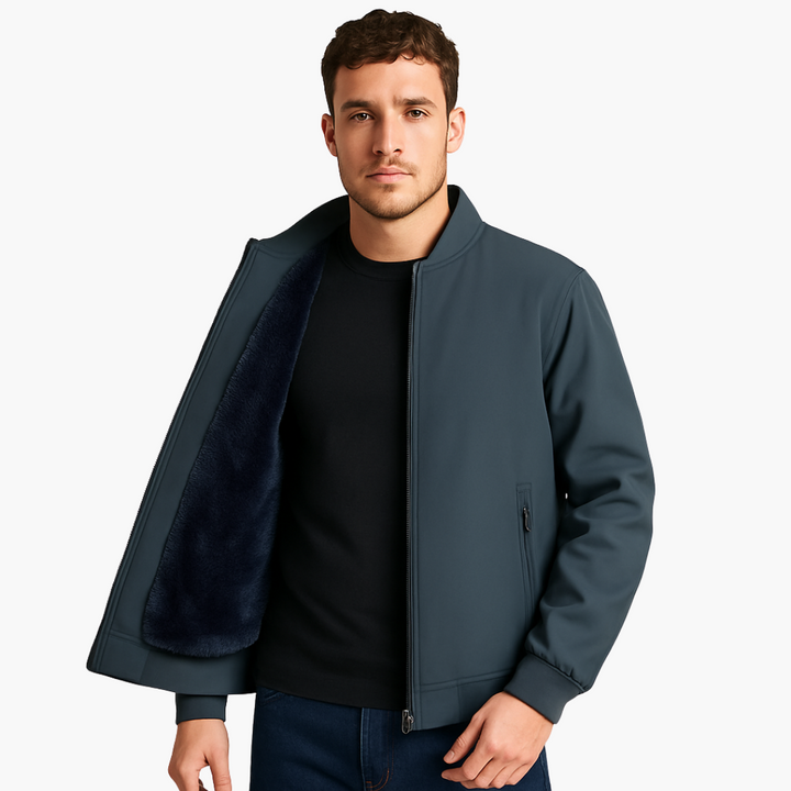Herren Bomberjacke Fleece Futter Sportlich