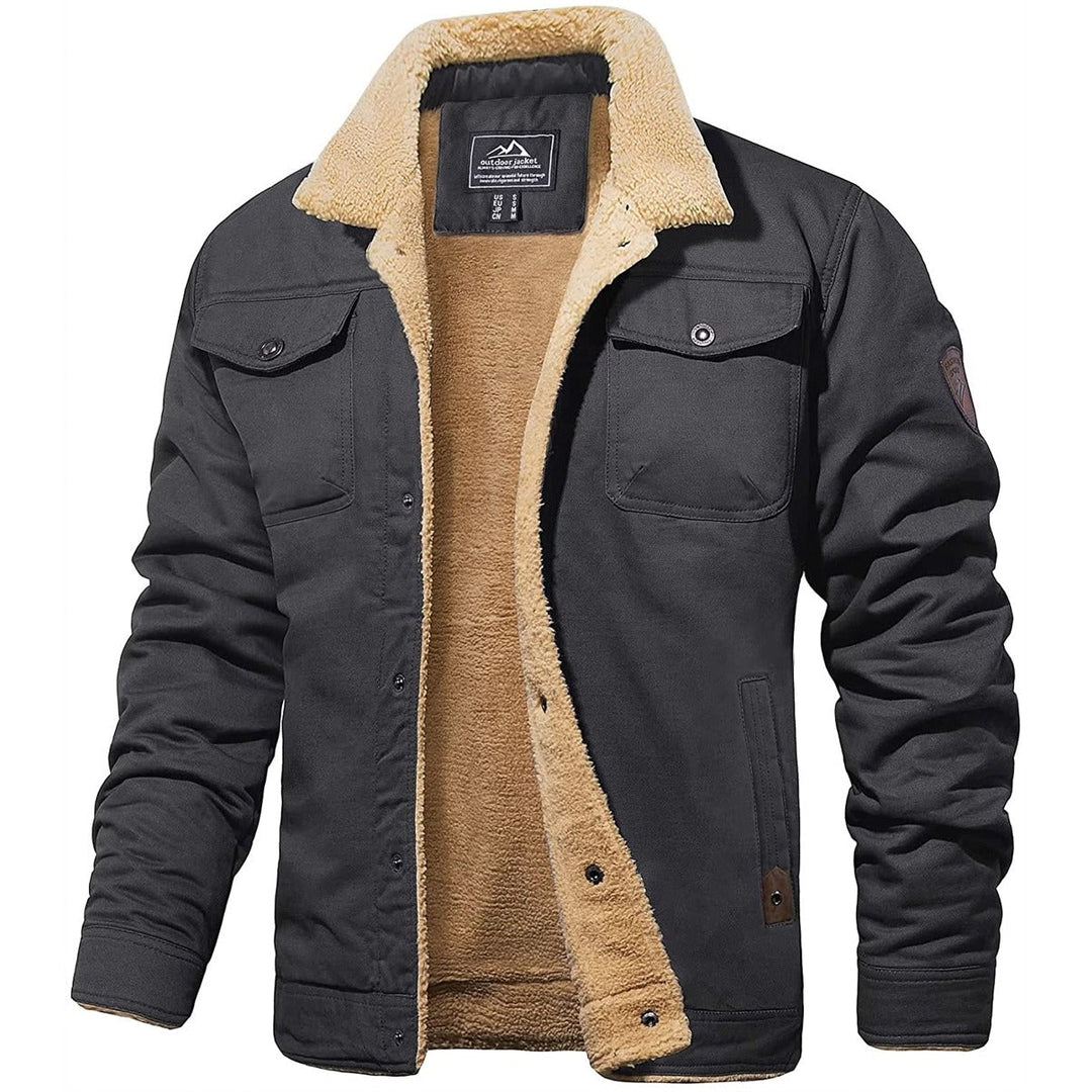Herren Bomberjacke Klassisch Hochwertiger Stoff Stilvoll