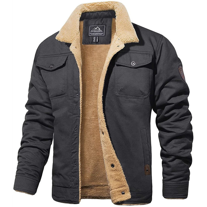 Herren Bomberjacke Klassisch Hochwertiger Stoff Stilvoll