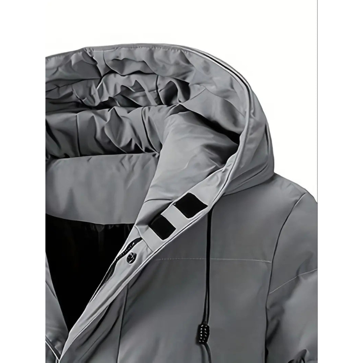 Herren Daunenjacke Lange Pufferjacke 6