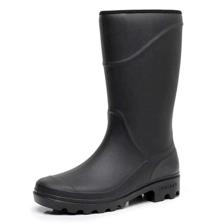 Bottes en caoutchouc pour hommes étanches antidérapantes pour activités de plein air