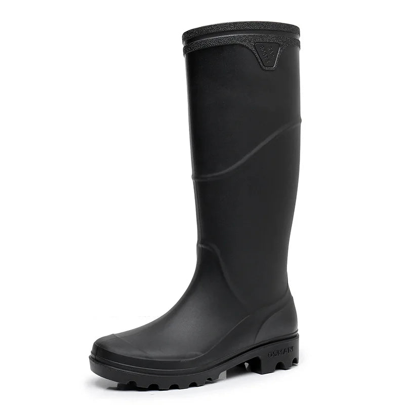 Bottes en caoutchouc pour hommes étanches antidérapantes pour activités de plein air