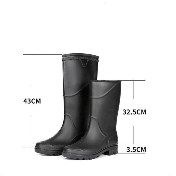 Bottes en caoutchouc pour hommes étanches antidérapantes pour activités de plein air