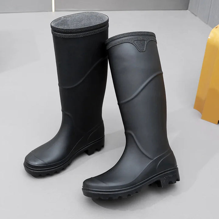 Bottes en caoutchouc pour hommes étanches antidérapantes pour activités de plein air