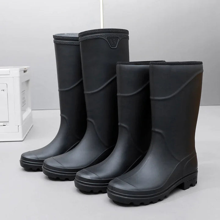 Bottes en caoutchouc pour hommes étanches antidérapantes pour activités de plein air