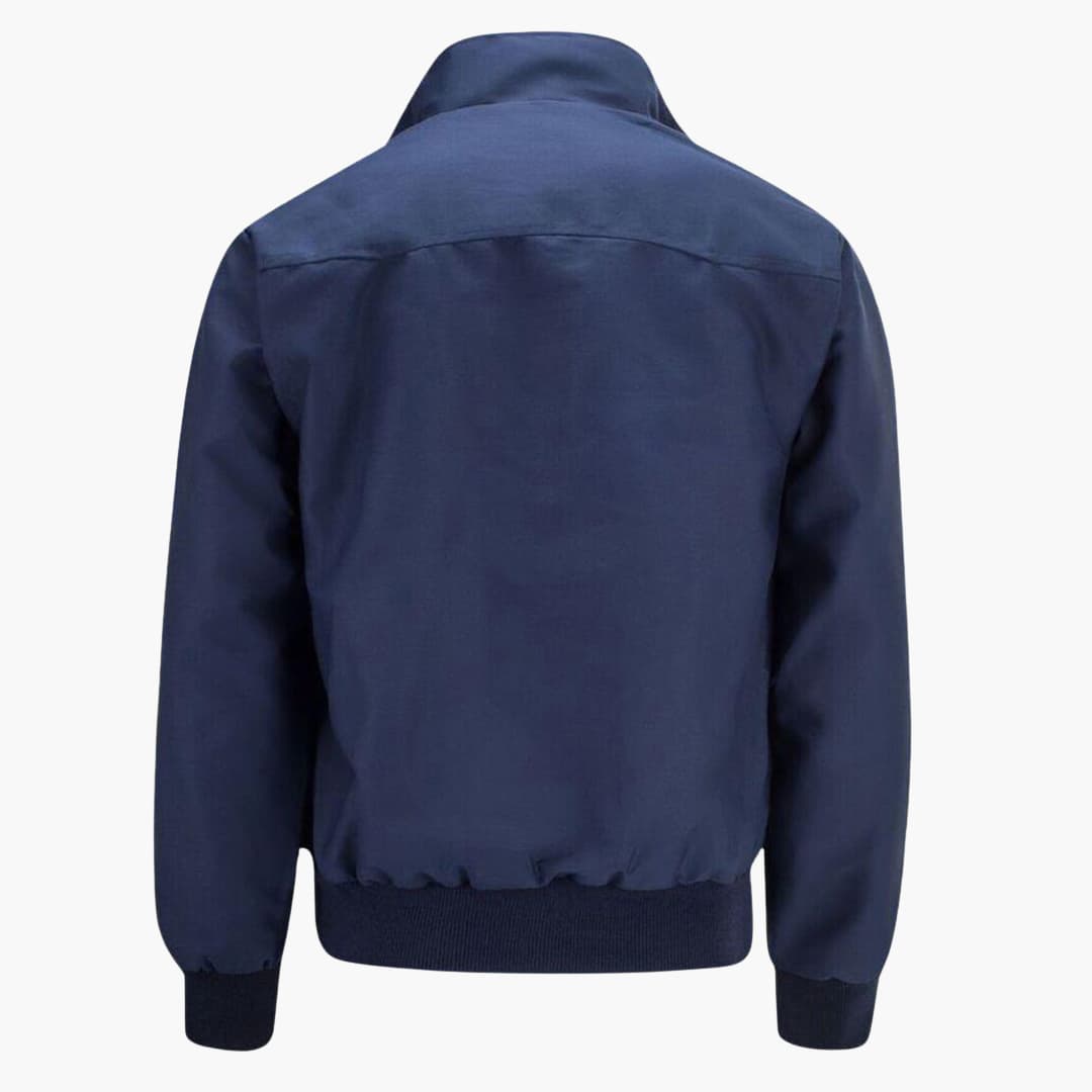 Herren Jacke mit Rippbündchen - markanten Stehkragen