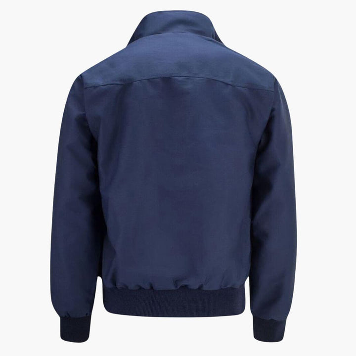 Herren Jacke mit Rippbündchen - markanten Stehkragen