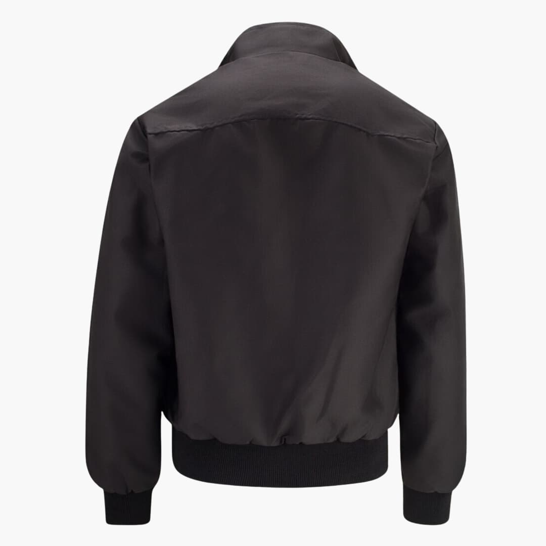 Herren Jacke mit Rippbündchen - markanten Stehkragen