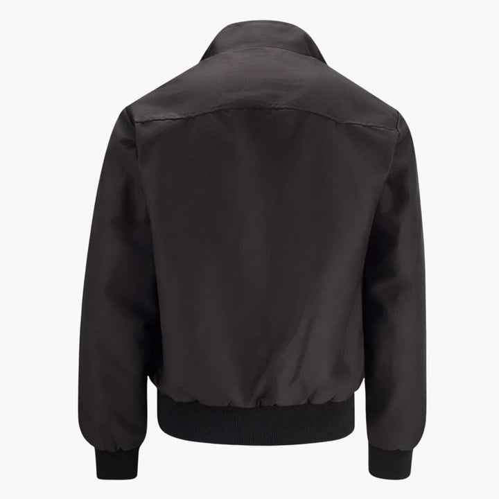 Herren Jacke mit Rippbündchen - markanten Stehkragen