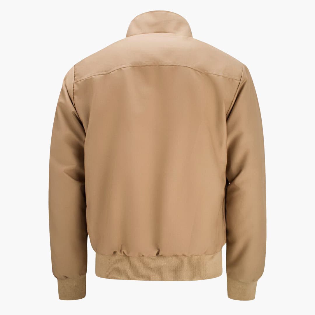 Herren Jacke mit Rippbündchen - markanten Stehkragen