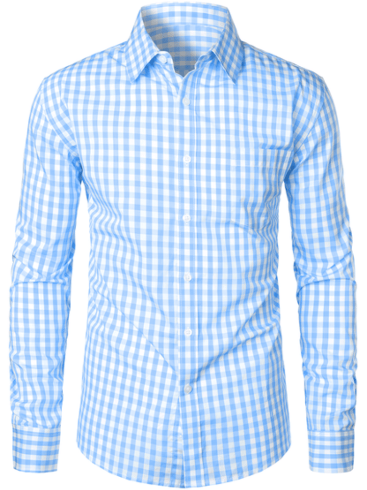 Chemise homme coton motif à carreaux