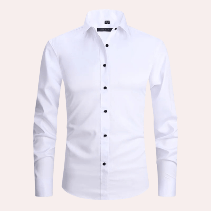 Herren Hemd Klassischer Schnitt Stretch Komfort