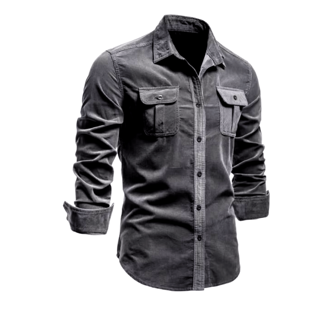 Chemise moderne homme manches longues - Parfaite pour les occasions formelles comme décontractées