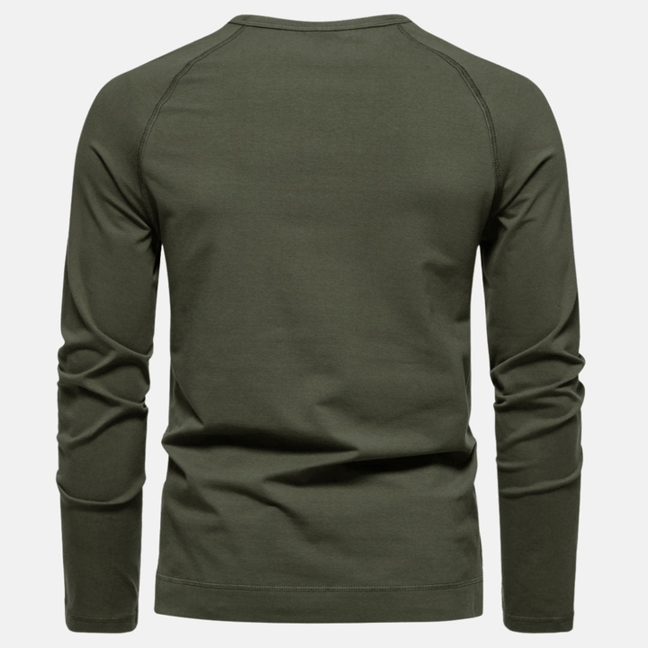T-shirt élégant pour hommes avec col en V et boutons