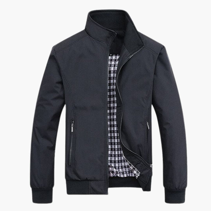 Herren Jacke Bomberjacke Slim Fit - Mit Reißverschluss und Elastischen Bündchen