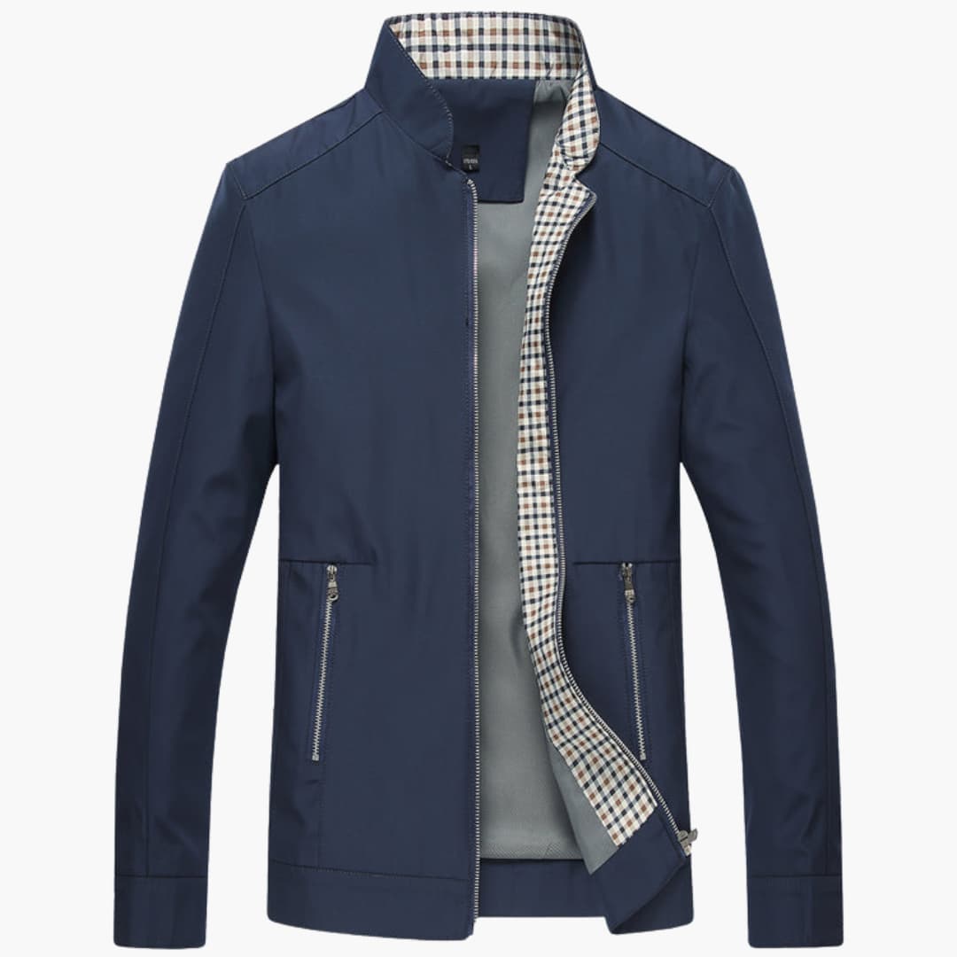 Herren Jacke Bomberjacke Slim Fit - Mit Reißverschluss und Elastischen Bündchen
