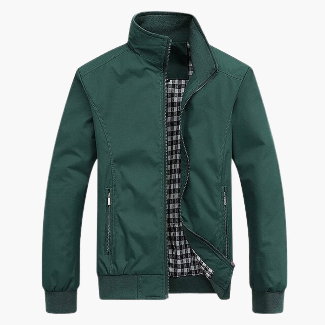 Herren Jacke Bomberjacke Slim Fit - Mit Reißverschluss und Elastischen Bündchen