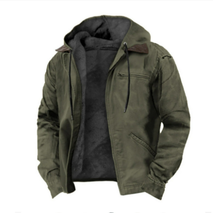 Veste à capuche homme coton style classique