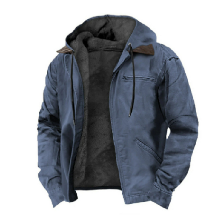 Veste à capuche homme coton style classique