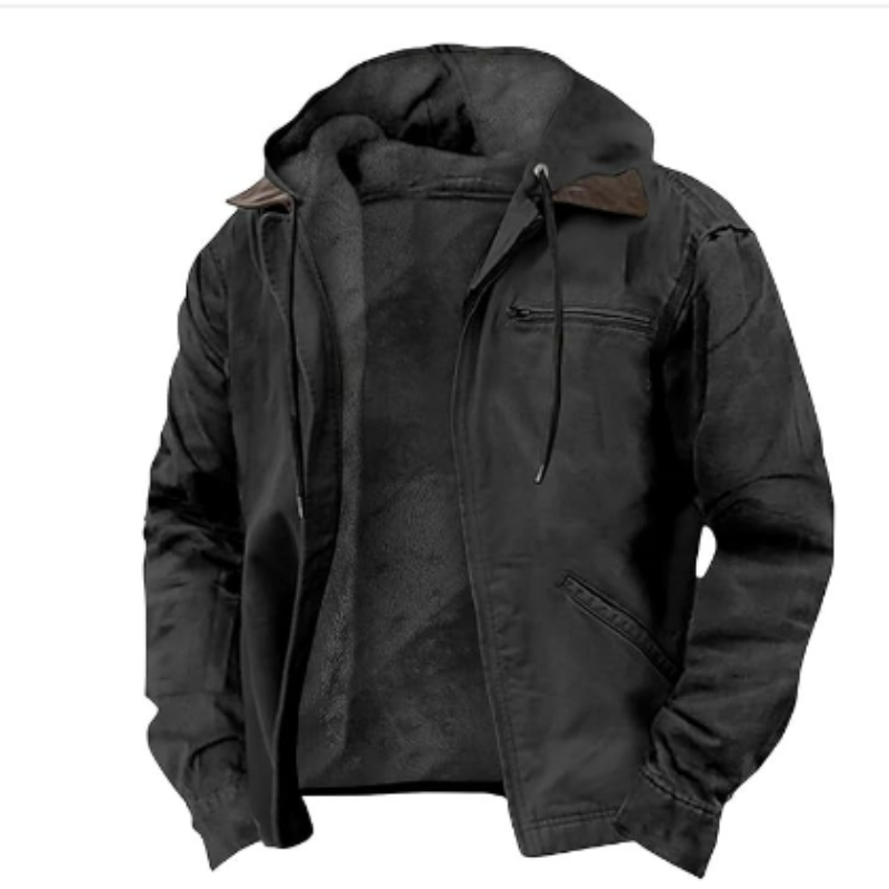 Veste à capuche homme coton style classique