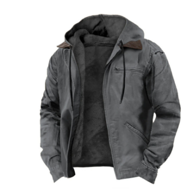 Veste à capuche homme coton style classique