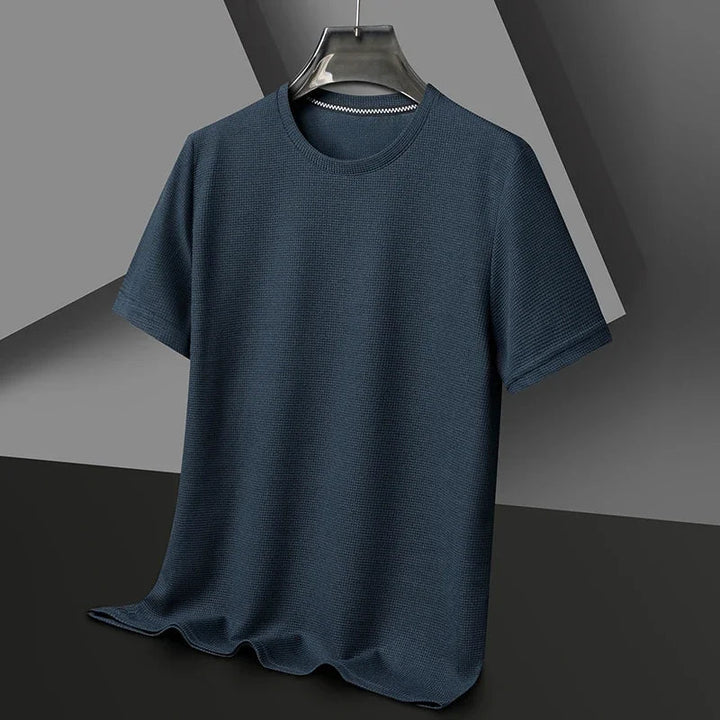 T-shirt homme à manches courtes en coton texturé