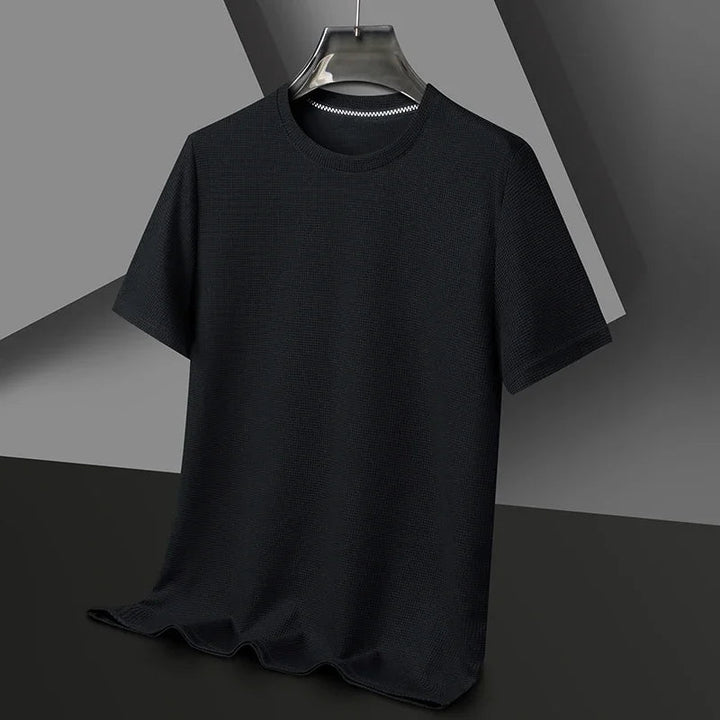 T-shirt homme à manches courtes en coton texturé
